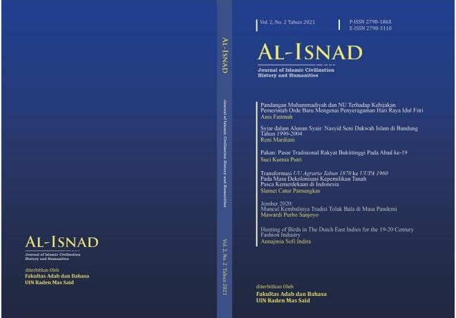 					View Vol. 2 No. 2 (2021): Al-Isnad: Journal of Islamic Civilization History and Humanities
				