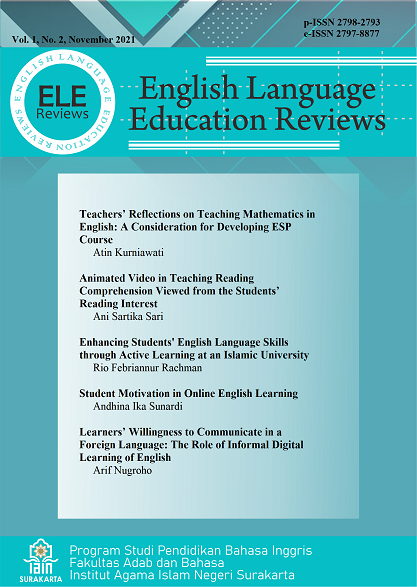 Learners Willingness to Communicate in a Foreign Language: The Role of ...